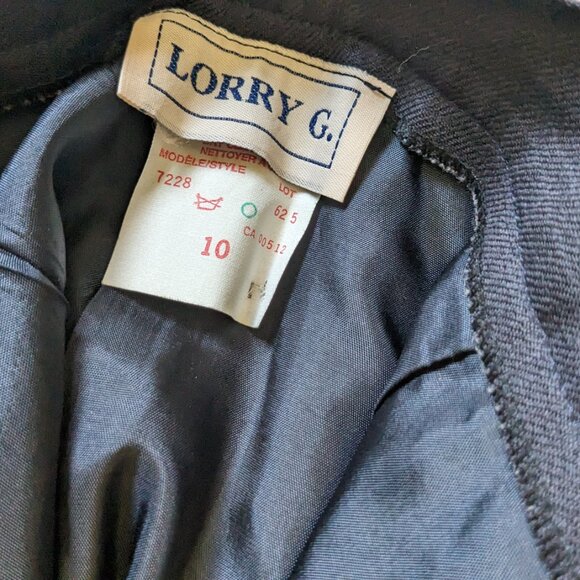 Lorry G Womens Matching Suit Set Trousers &  Blazer 1940s inspired retro 10 / 12 - Picture 8 of 8